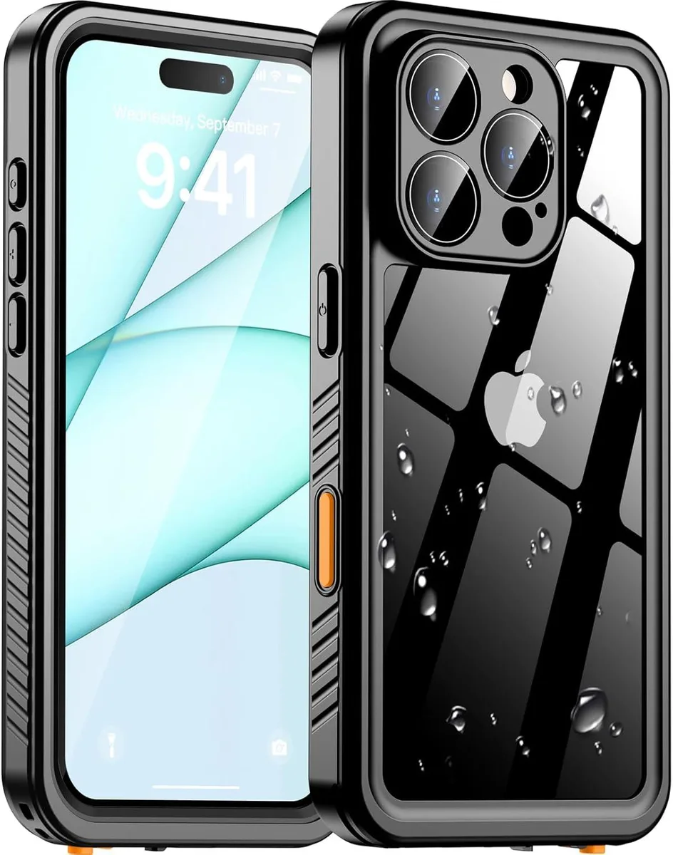 BONAEVER BONAEVER iPhone 16 Pro Case 6.3" Waterproof IP68 12FT Shockproof Black — product photo