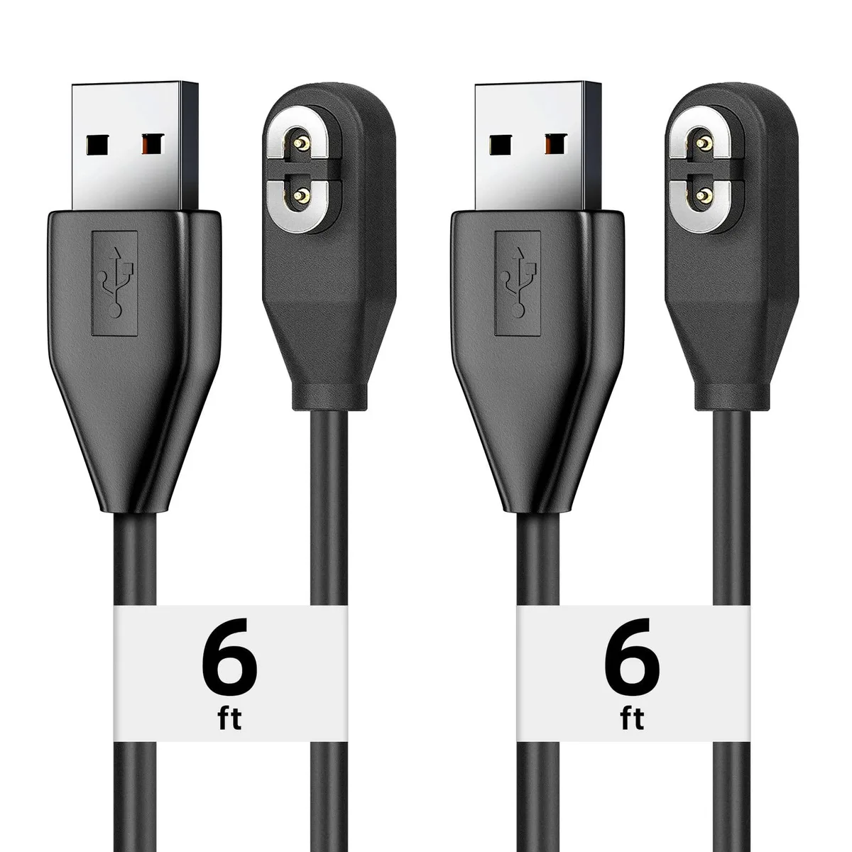  GE 6 ft Magnetic Charging Cable 2-Pack for Shokz Aeropex OpenRun Pro OpenComm — product photo