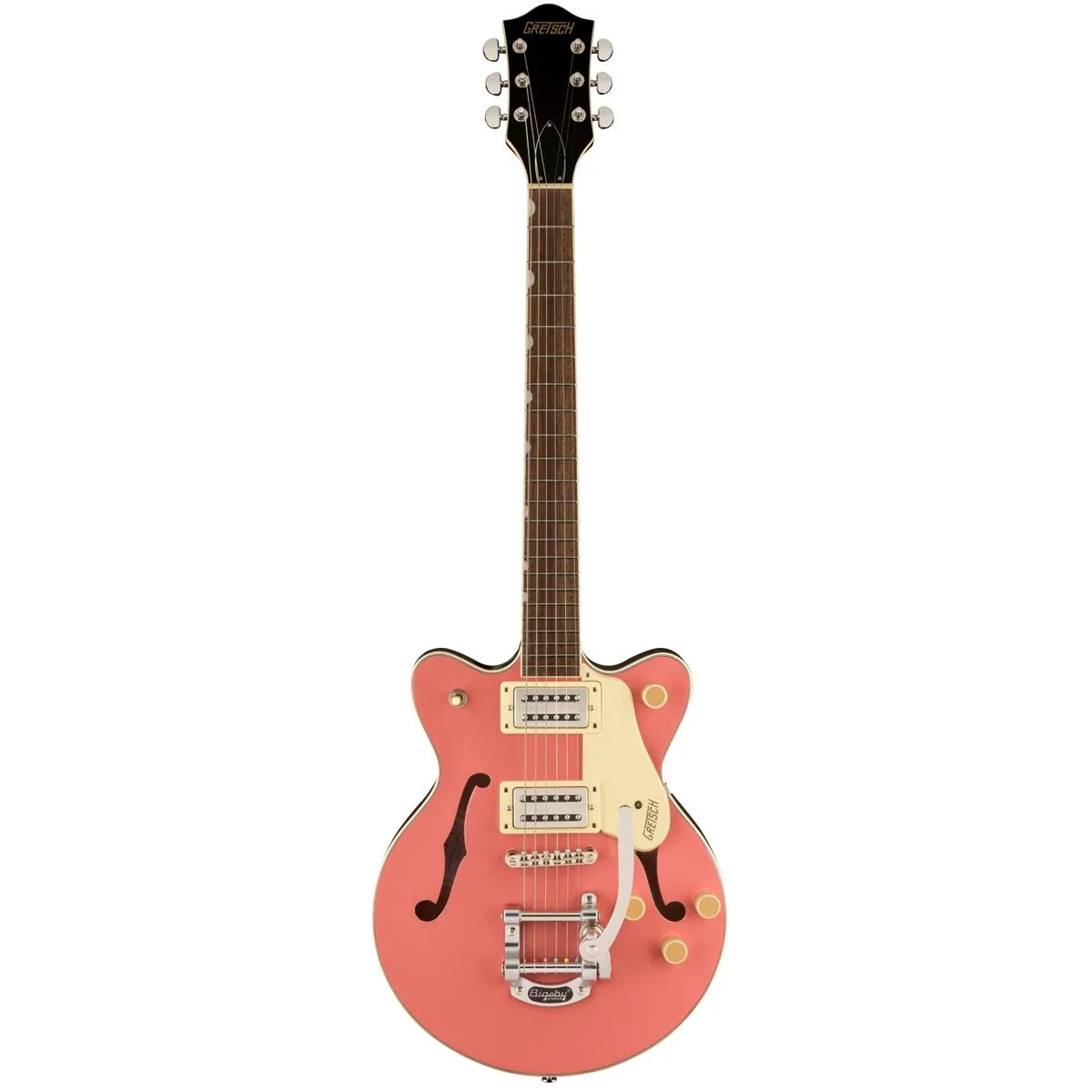 Gretsch Gretsch G2655T Streamliner Jr. Double-Cut Bigsby Coral electric guitar — product photo