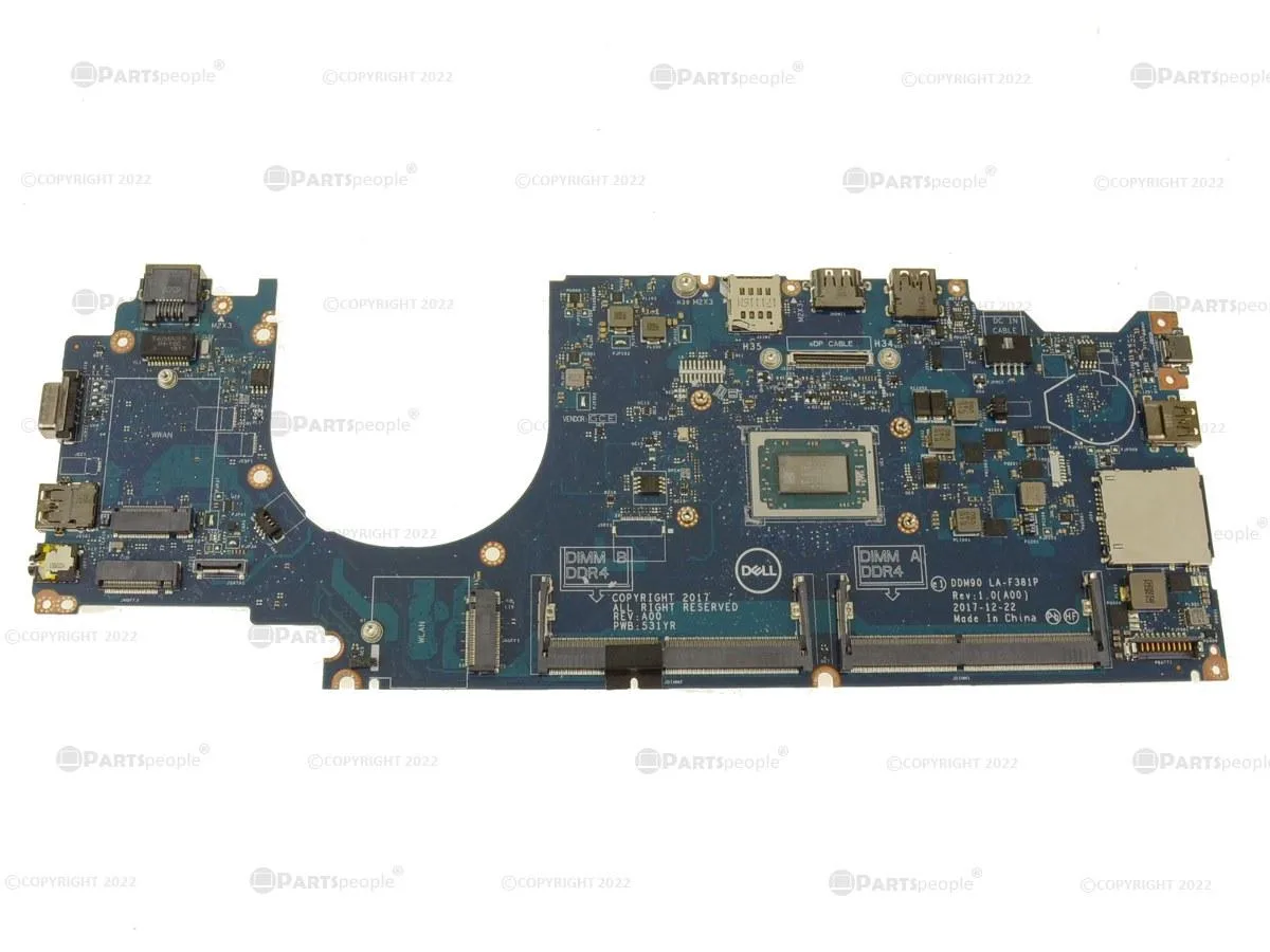 DELL DELL Latitude 5495 Motherboard AMD Ryzen 7 2700U 2.2GHz MV0K5 — product photo