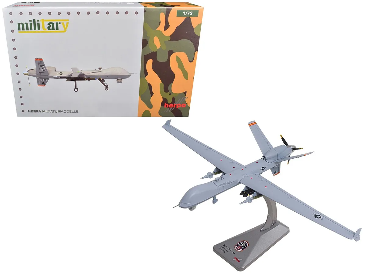 Herpa Herpa MQ-9A Reaper Block 5 UAV 108th Attack Squadron 1/72 Diecast — product photo