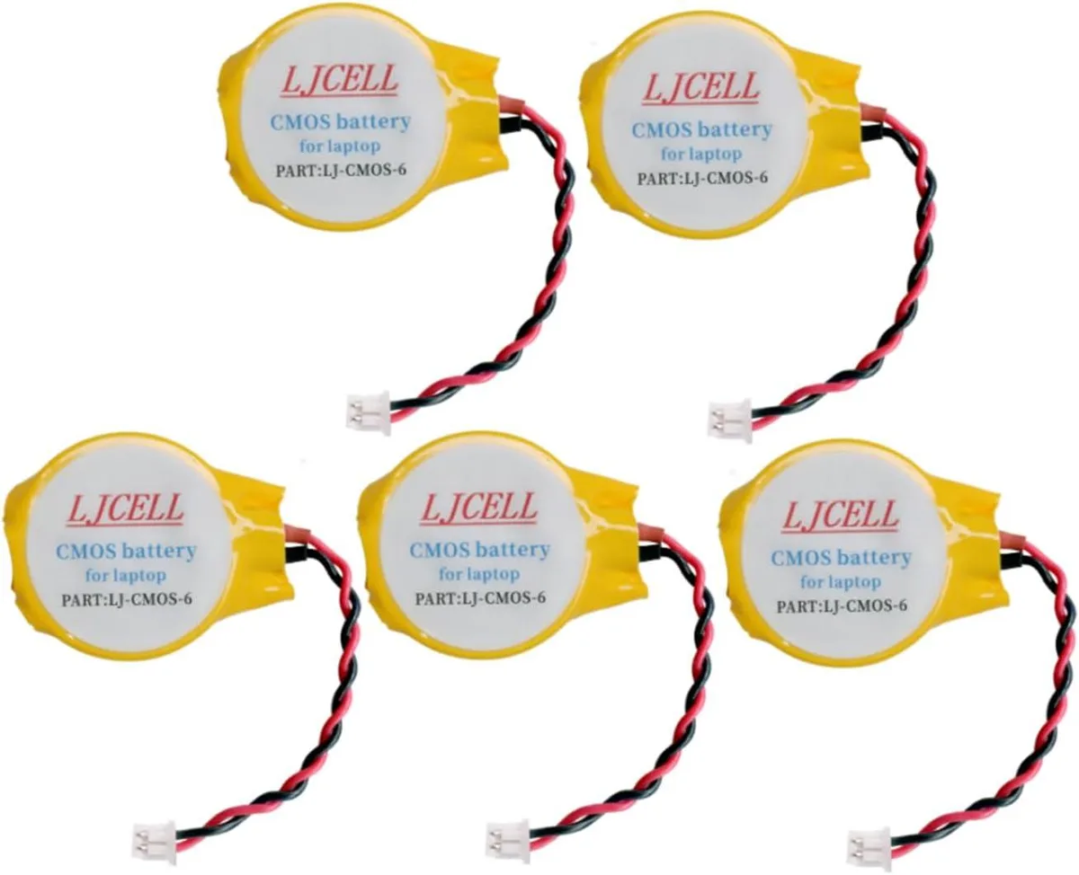 PISKEKAT PISKEKAT 5PCS CR2032 CMOS laptop battery 2-wire — product photo