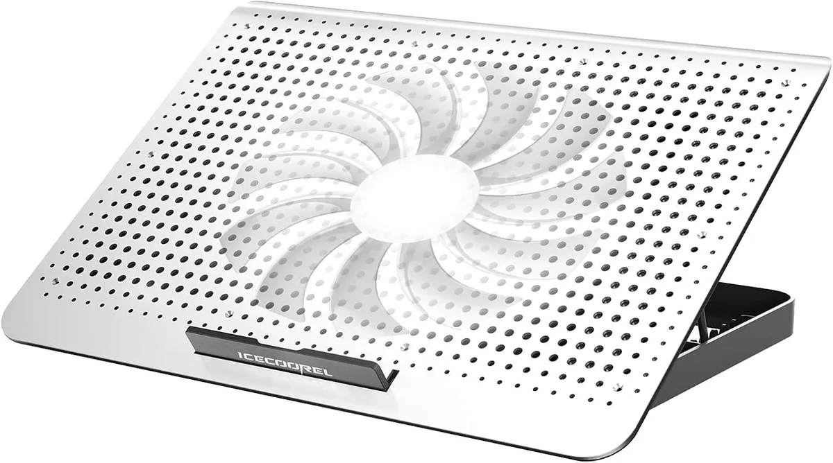 BFKK BFKK Aluminum Laptop Cooling Pad 2023 Upgrade Silver accessory — product photo