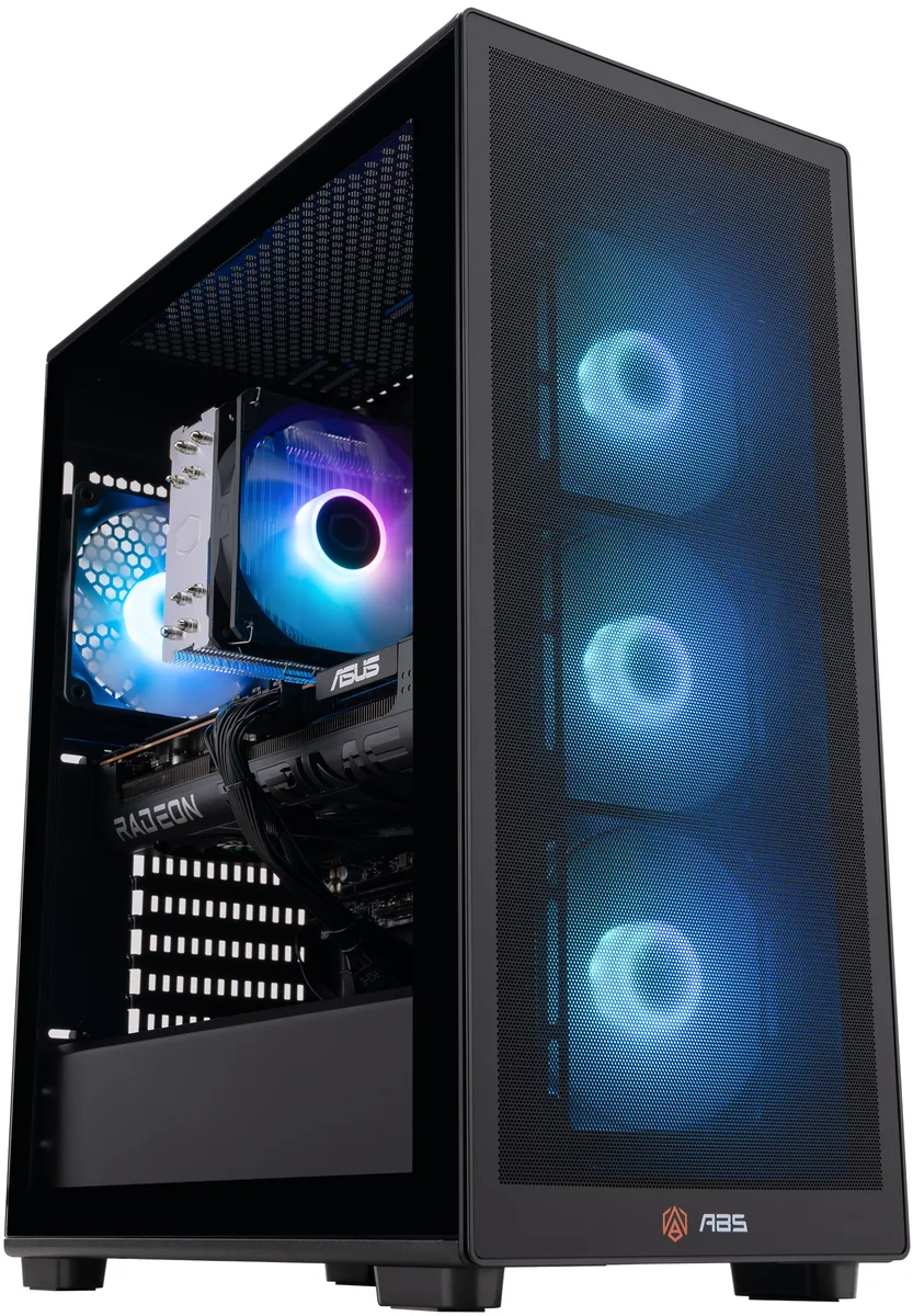 ABS ABS NPH#326 refurbished gaming PC Ryzen 7 9700X Radeon RX 9070 XT 16GB 32GB DDR5 1TB NVMe — product photo