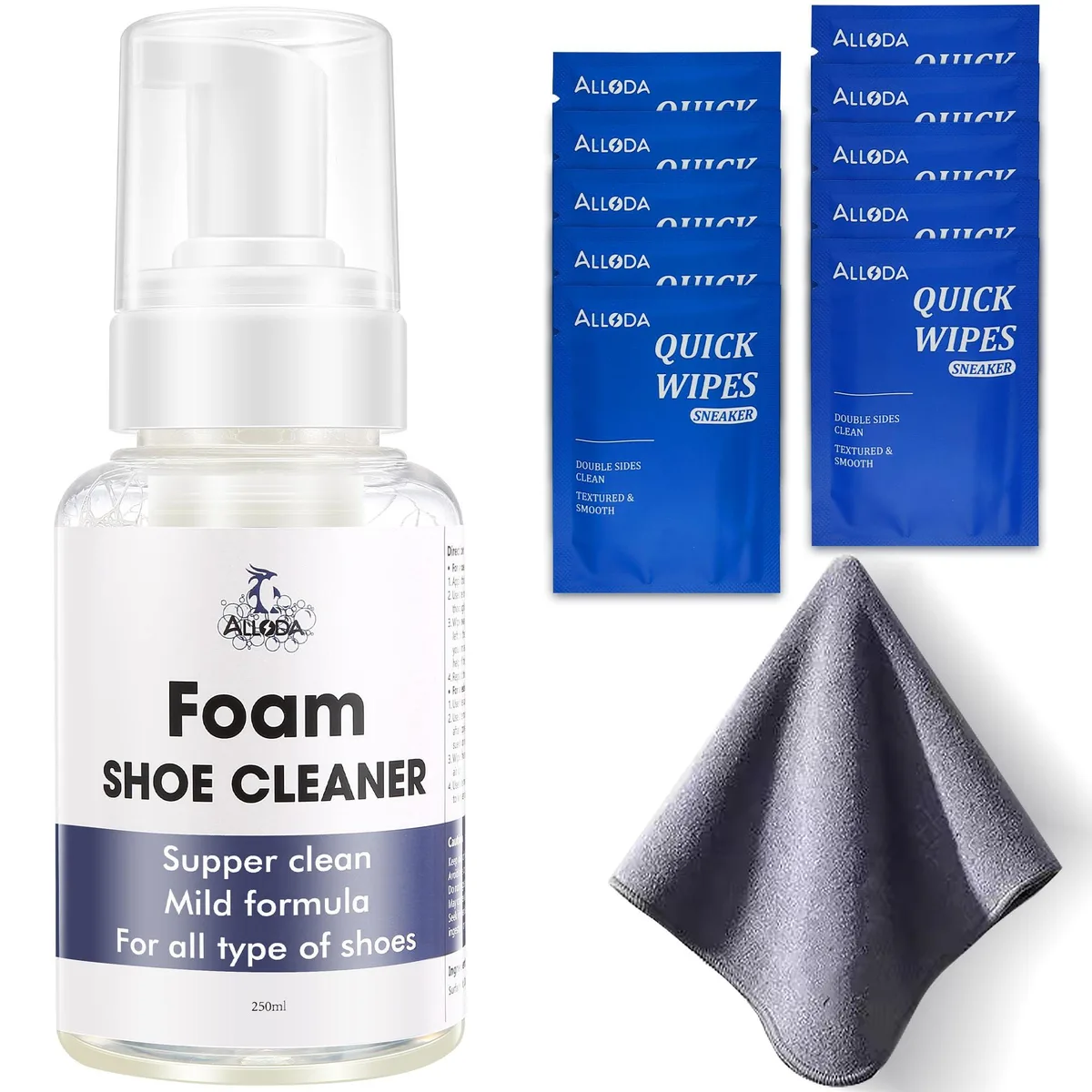 REAL HOME Innovations Essential Shoe Cleaner Kit 8.5Oz Suede Pack — product photo