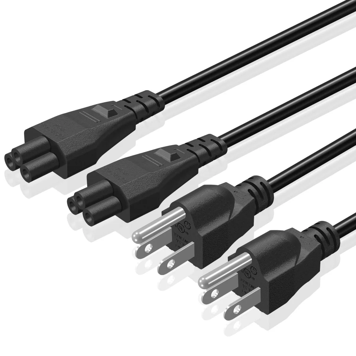  TNP Products AC Power Cord for Laptop, IEC C5 to NEMA 5-15P, 6 ft, Black — product photo