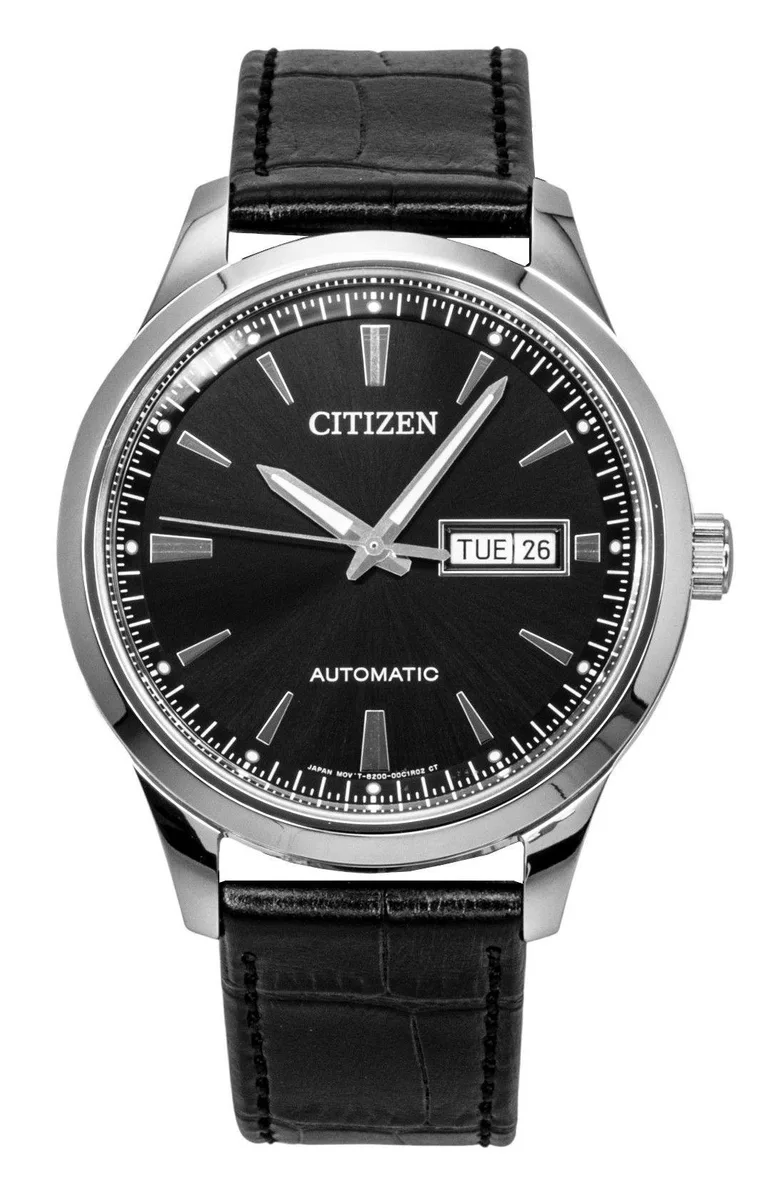 Citizen Citizen NY4058-01E Automatic Watch 40.00 mm Black Dial Leather Strap — product photo