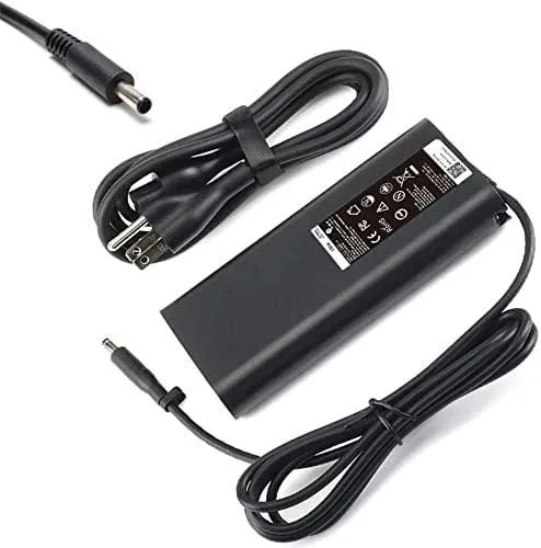 Black rectangular 130W AC adapter with 4.5mm barrel tip and detachable power cord