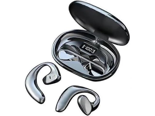 LORDWORLD LORDWORLD Bone Conduction Open Ear Headphones Bluetooth 5.0 Black — product photo