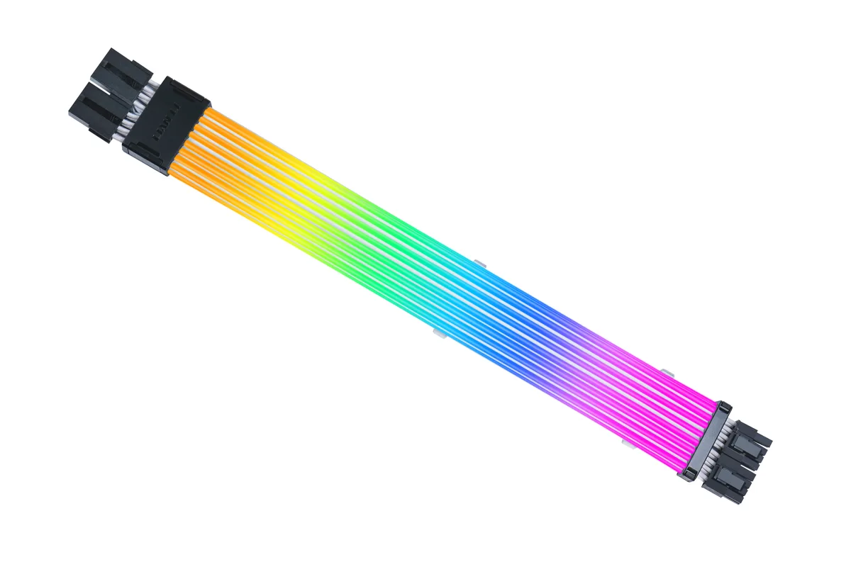 Lian Li Lian Li Strimer Wireless 8-Pin GPU RGB Power Extension Cable 382mm White — product photo