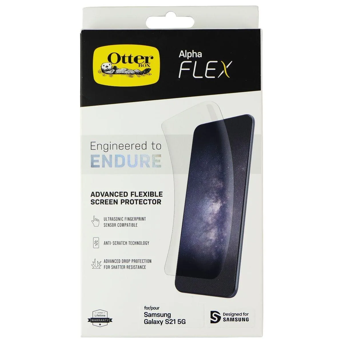 OtterBox OtterBox Alpha Flex Screen Protector for Samsung Galaxy S21 5G — product photo