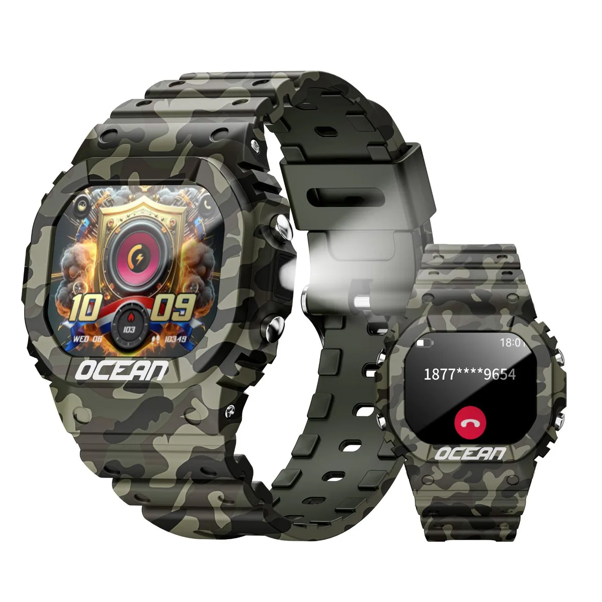 LOKMAT LOKMAT OCEAN GT Smart Watch 1.75" IP68 Bluetooth 5.2 Green — product photo