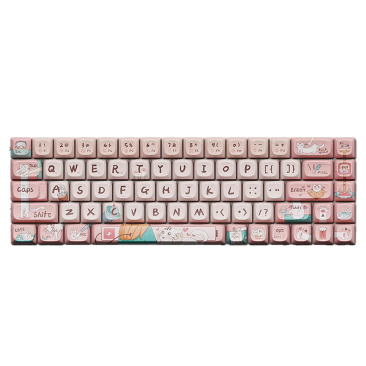 Lofree Lofree 043_ON105-COLORFUL 01 Keycap Set 68-Key PBT — product photo