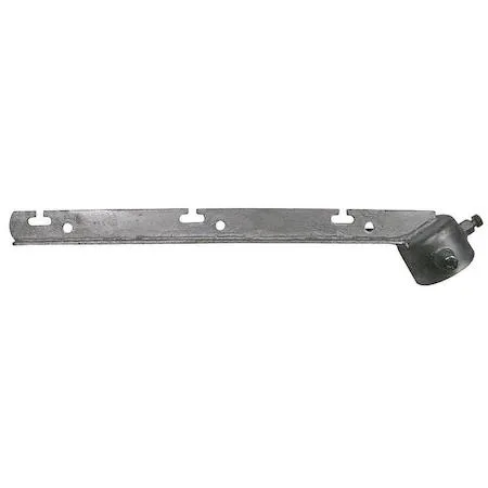 Galvanized steel barbed wire arm corner, 2-3/8 inch diameter