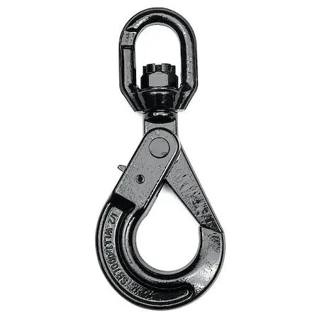 Steel Grade 80 swivel slip hook with large eye