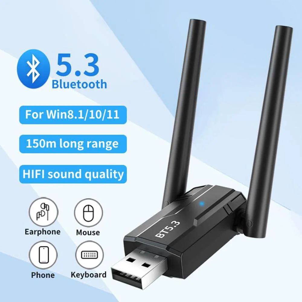 AUTYUE AUTYUE A03#Q2392_B Bluetooth 5.3 adapter dual antenna 150m — product photo