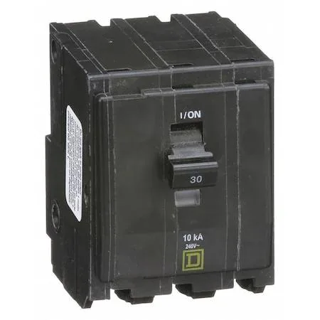 SQUARE D SQUARE D QO330 Miniature Circuit Breaker, 30A 3 Pole 120/240V AC — product photo