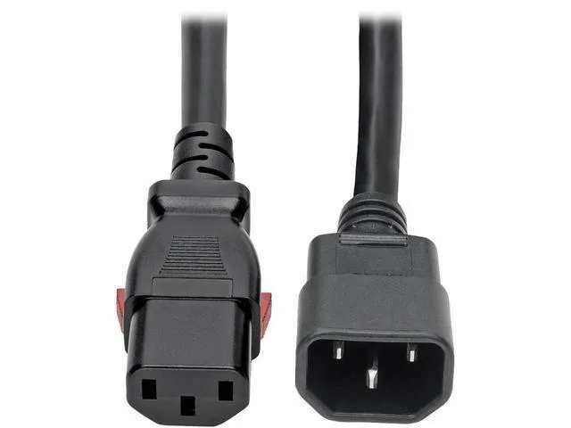 Tripp Lite Tripp Lite P005-L06 computer power cord C14 to locking C13 15A 6ft — product photo
