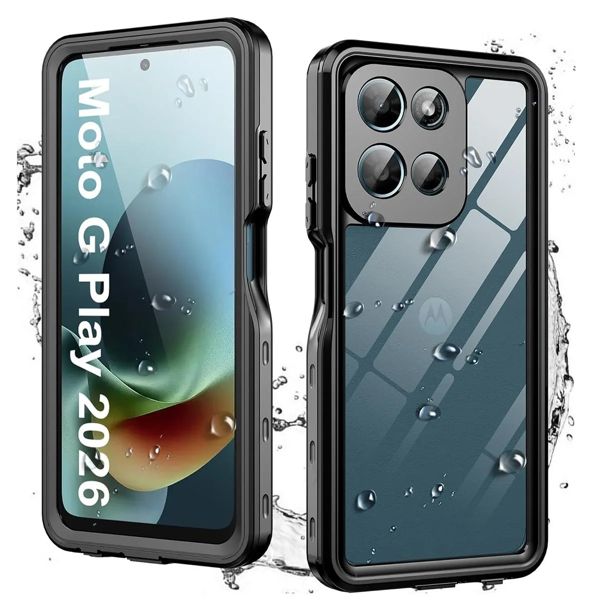 SZYG SZYG Waterproof Case Motorola Moto G Play 2026 6.7 inch IP68 Black — product photo