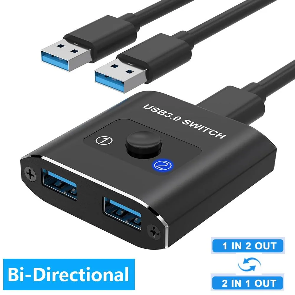 IHDAPP IHDAPP USB 3.0 Bi-Directional Switch 2 Ports 1.2m Cables — product photo