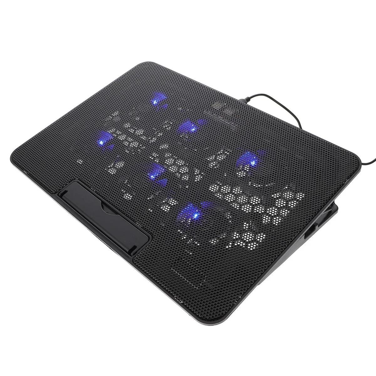  Kisangel 200H113C217M 6 Fan Laptop Cooling Pad 15.6 in Black — product photo