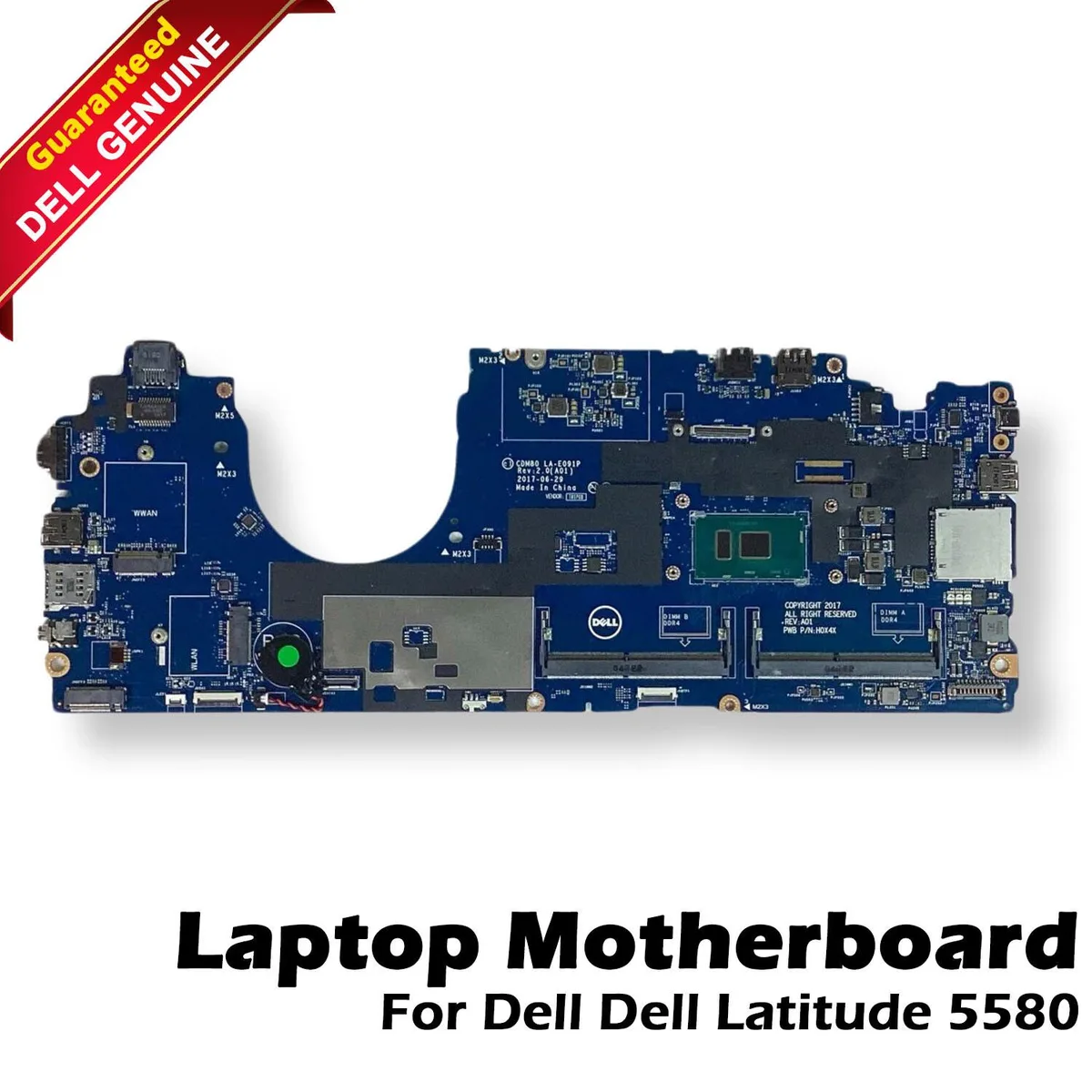 DELL DELL Latitude 5580 Motherboard i5-7200U 2.5GHz LA-E091P 25W0N — product photo