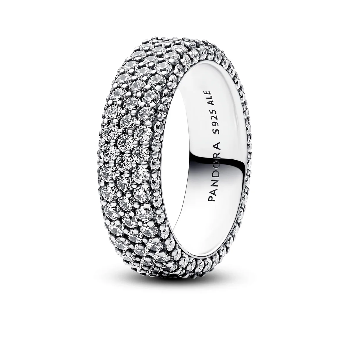 PANDORA PANDORA Timeless Pave Triple-row Ring sterling silver cubic zirconia — product photo