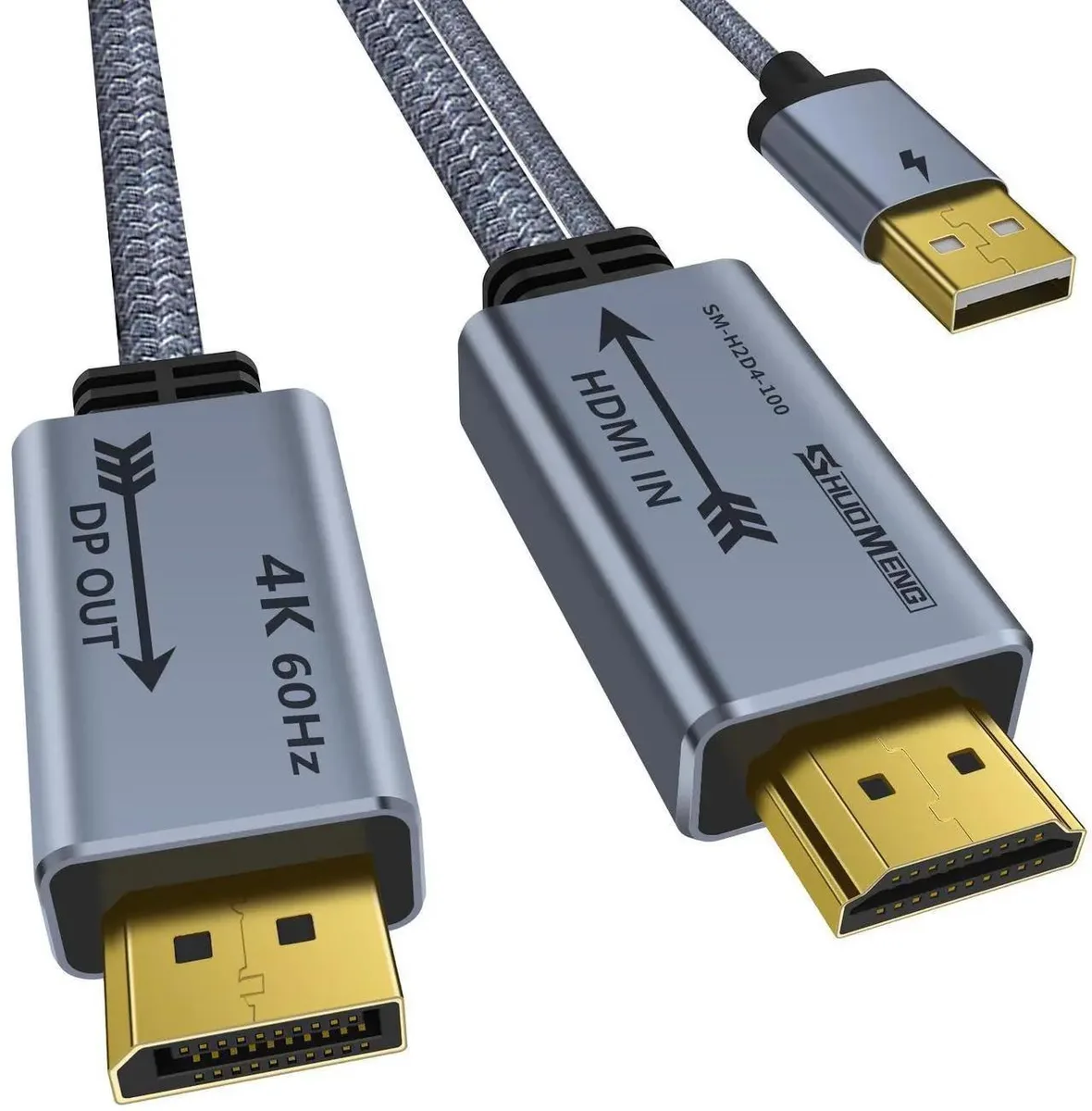 Vszerda Vszerda HDMI to DisplayPort Adapter 4K 60Hz 1.05m — product photo