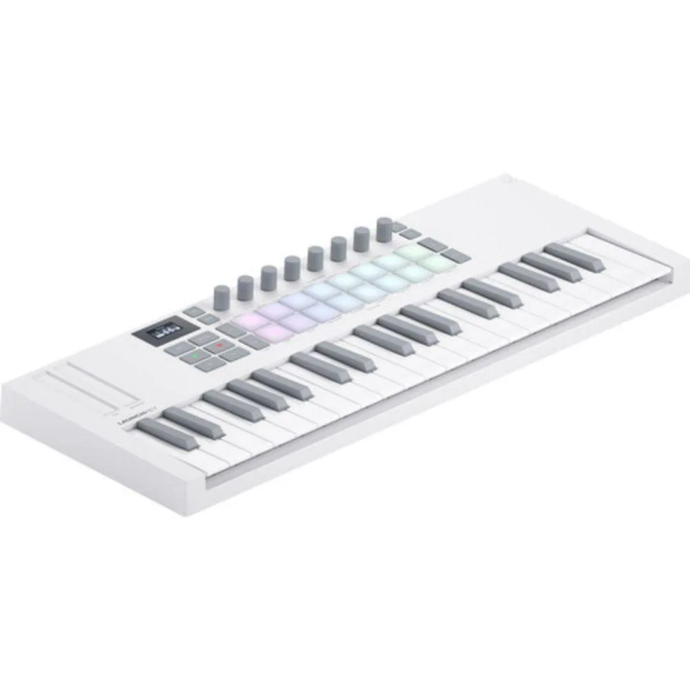 Novation Novation Launchkey Mini 37 MK4 White musical keyboard controller — product photo