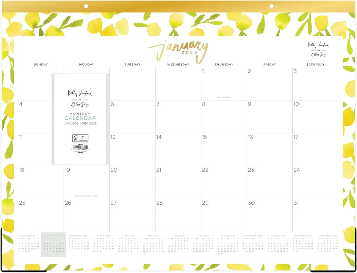 Blue Sky The Color of Imagination, LLC Blue Sky The Color of Imagination, LLC 149063-26 Calendar 2026 22" x 17" Mimosa 12 Months — product photo