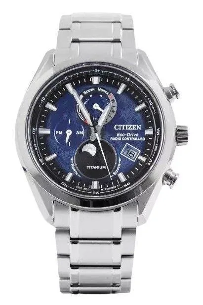 Citizen Citizen Tsuku-yomi Chronograph Blue Dial Eco-Drive 100M BY1010-81L 43.00mm Titanium Watch — product photo