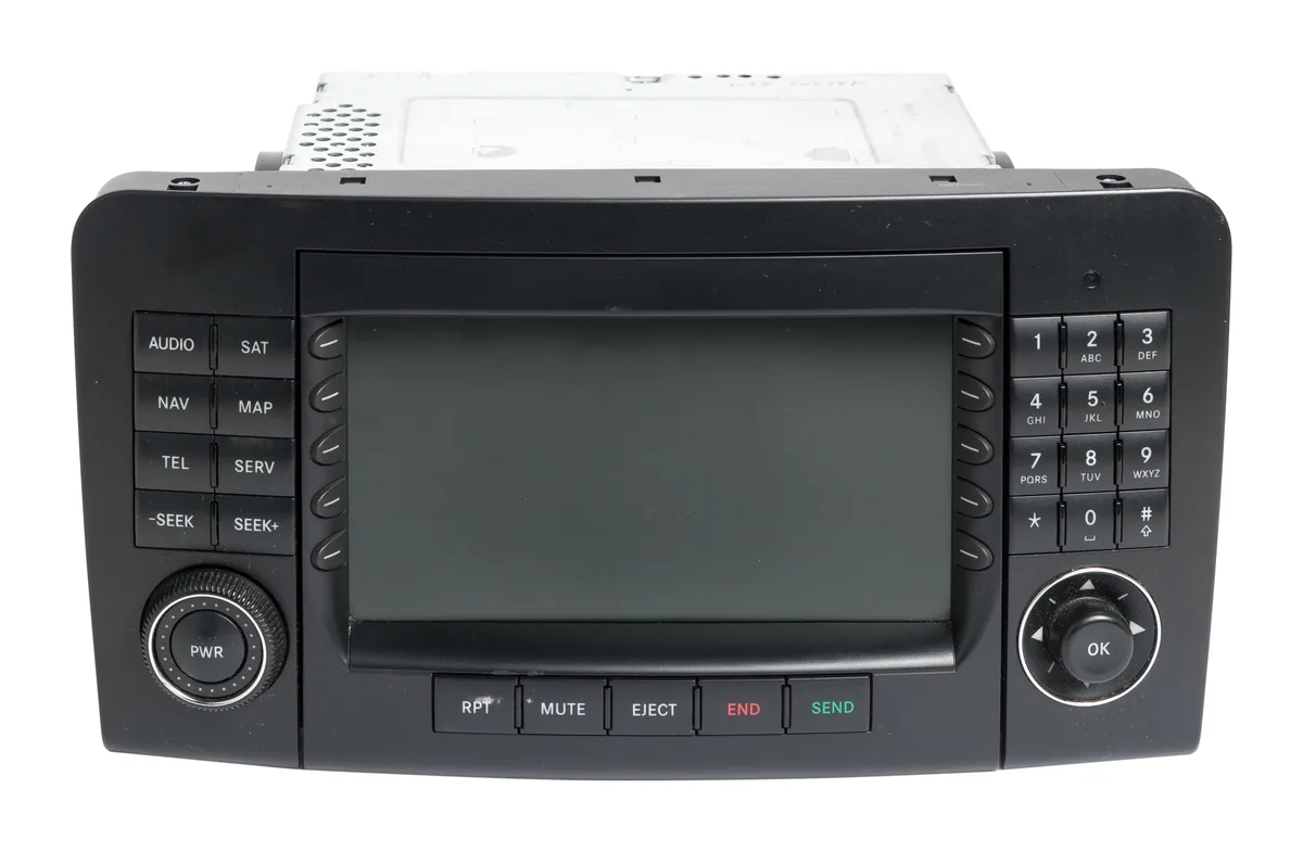 1 Factory Radio 1 Factory Radio 1648200679 receiver AM FM Satellite Navi Ready 2006-09 Mercedes ML350 — product photo
