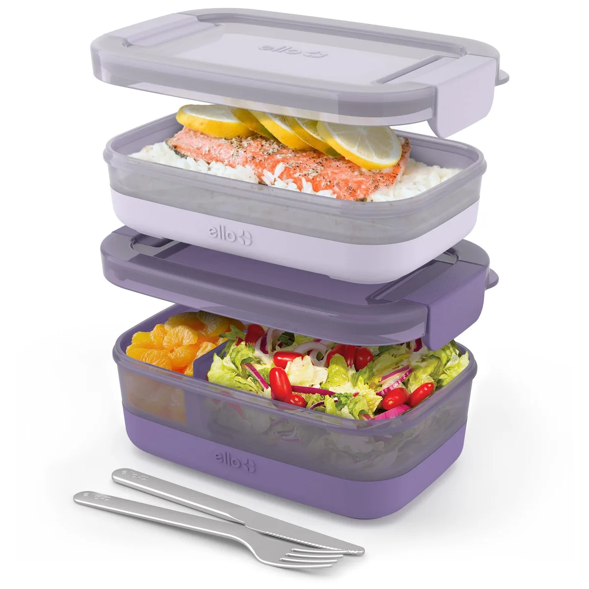 Red plastic food storage set with ten pieces including containers lids utensils and strap