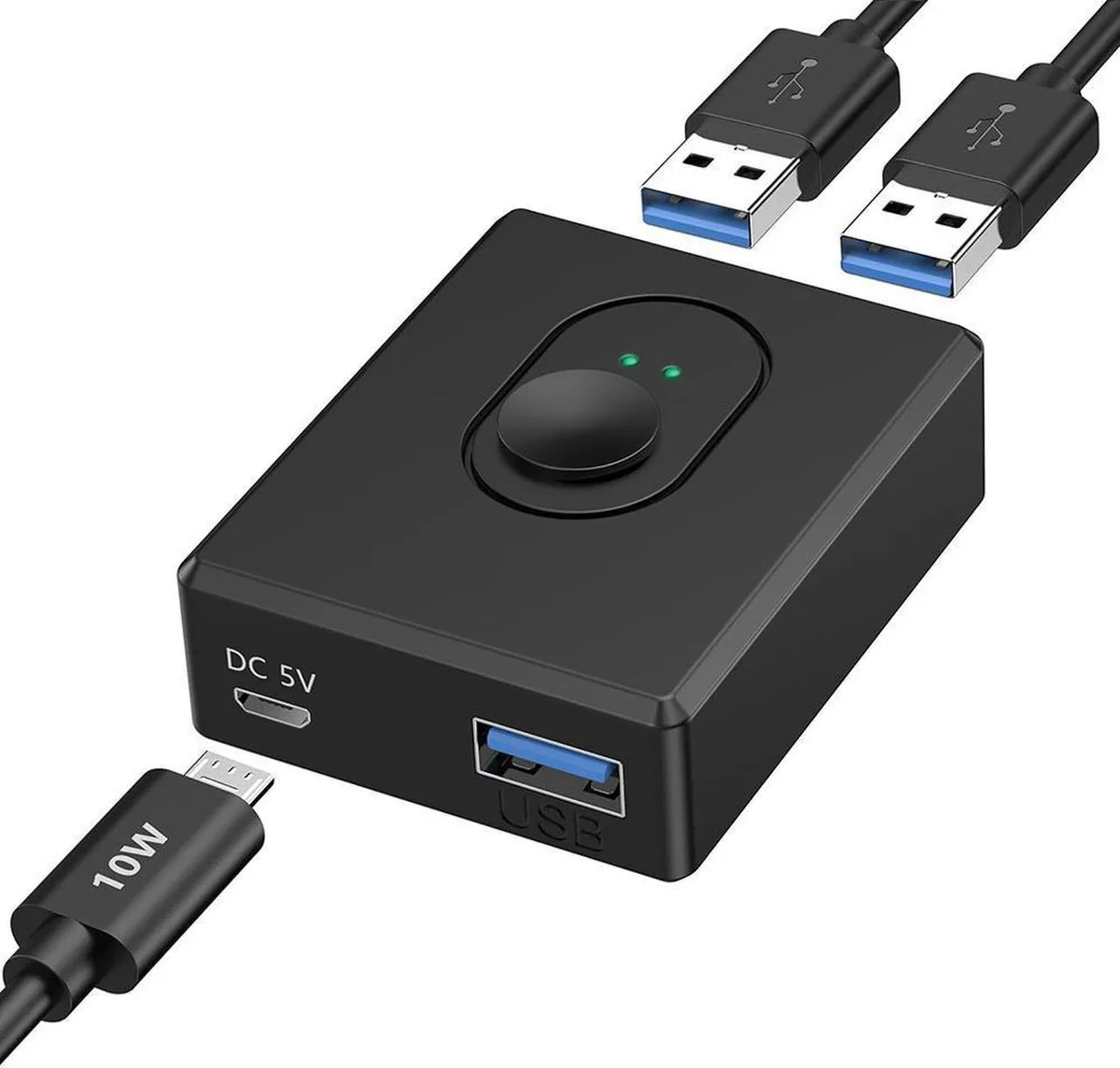 Vszerda Vszerda USB 3.0 KVM Switch 2-in-1-Out 10 W Power 1 m Cable — product photo