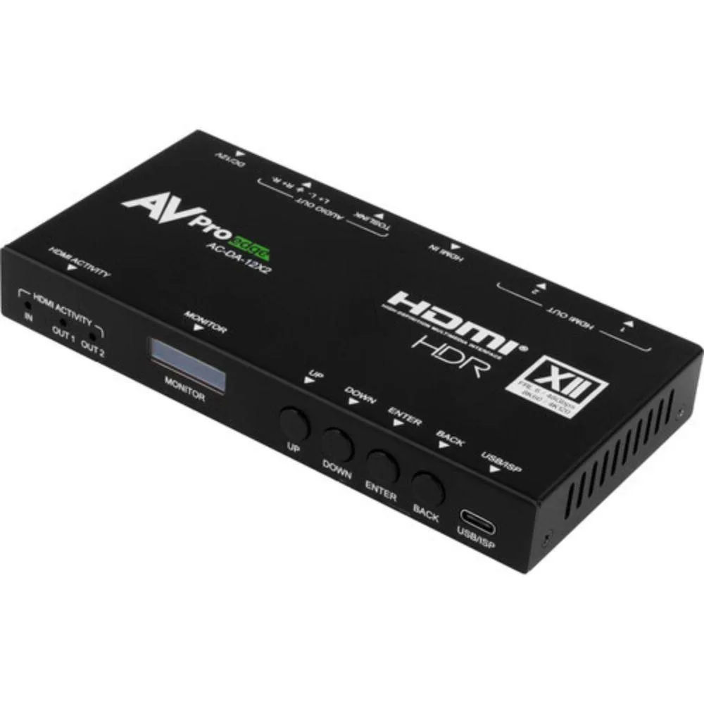 AVPro Edge AVPro Edge 1x2 HDMI 2.1b 48 Gb/s Distribution Amplifier — product photo