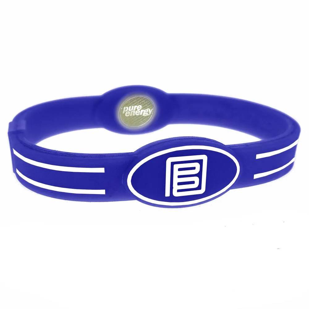 Pure Energy Pure Energy Flex Balance Band Hologram Silicone Bracelet Royal Blue/White XS — product photo