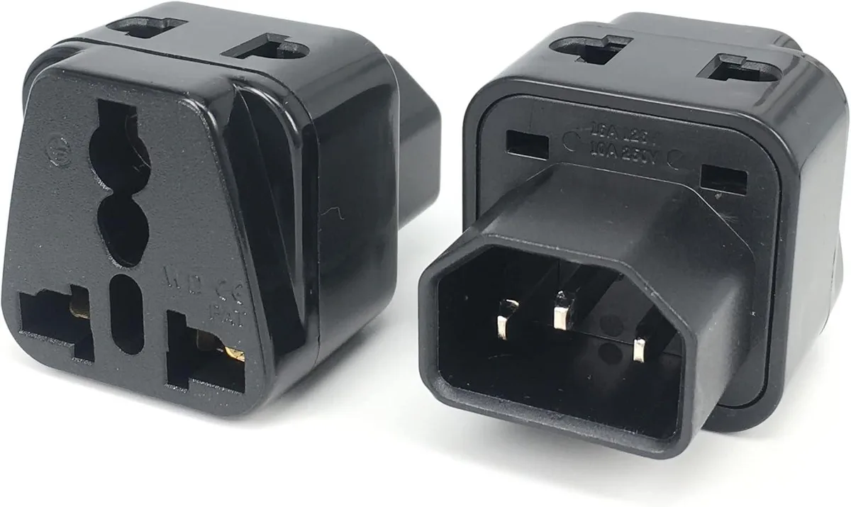 TeKit TeKit WA0090 C14 to Universal Female Power Adapter 2-Pack — product photo