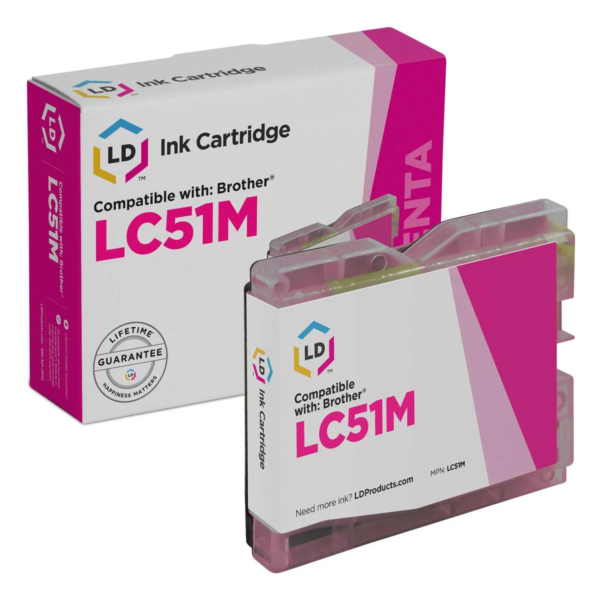 LD Products LD Products Compatible Ink Cartridge for Brother LC51M Magenta — product photo