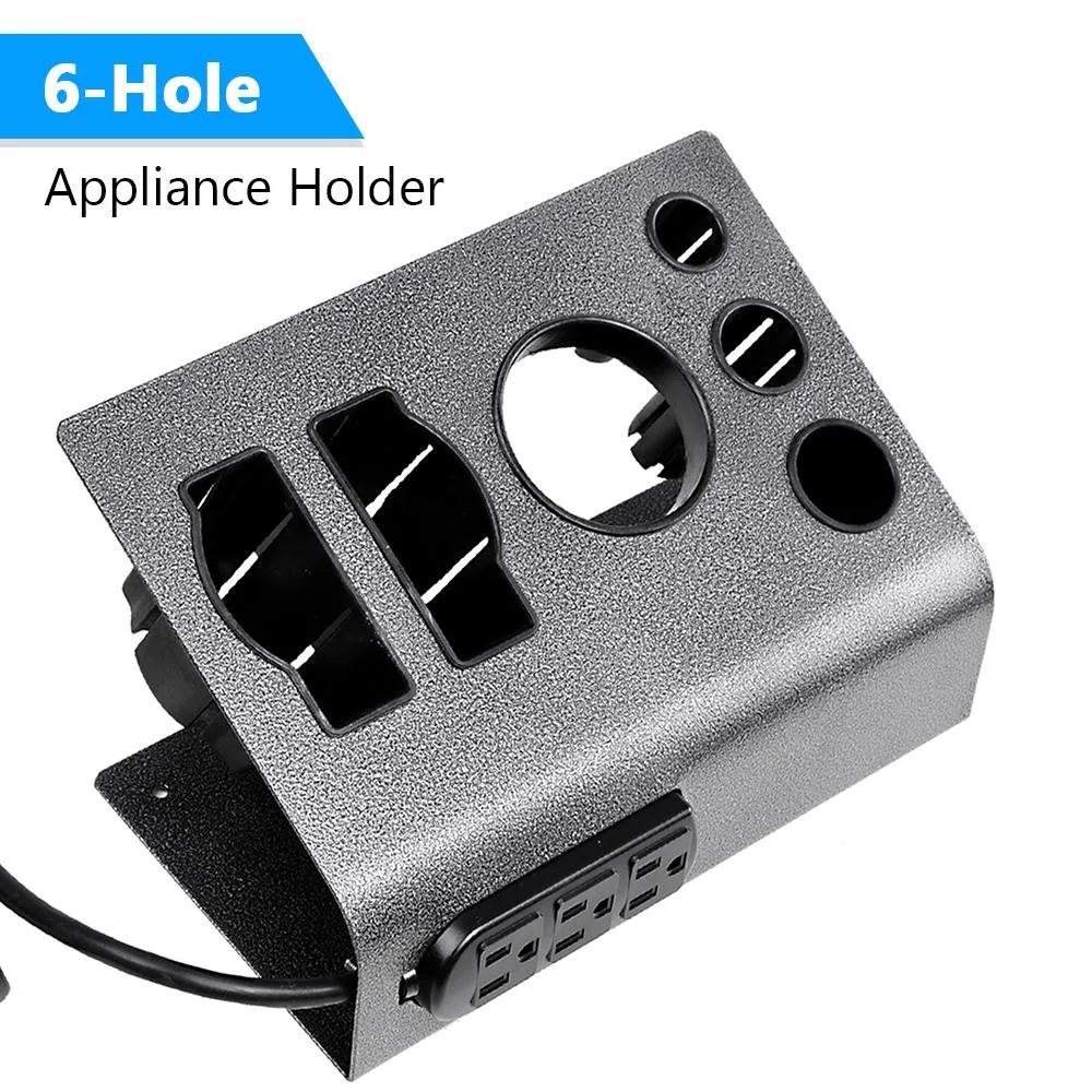 Yescom USA, Inc. Yescom USA, Inc. 12APH001-6H-PLUG-06 6-Hole Hair Styling Tool Organizer — product photo