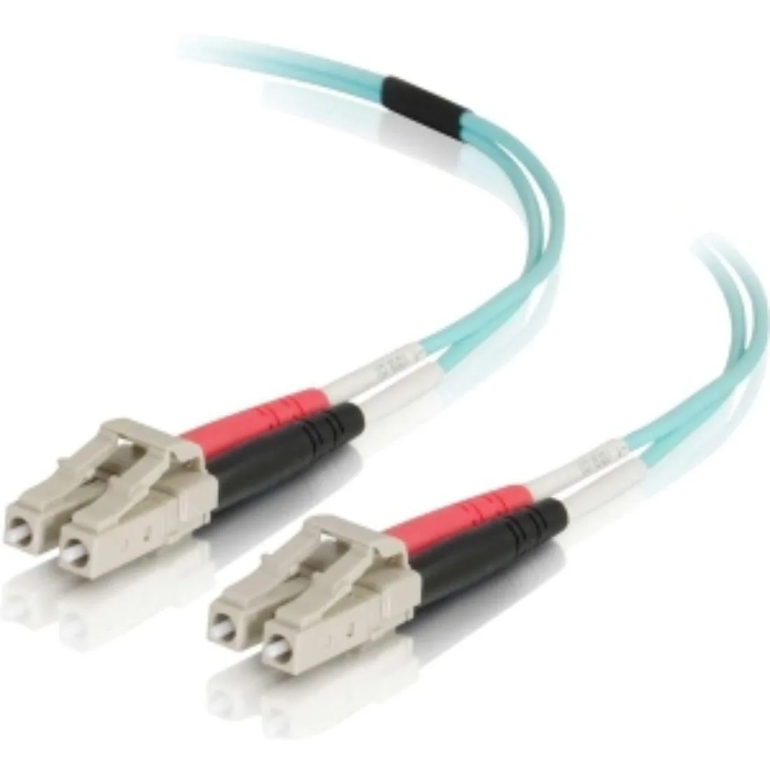 Cables To Go Cables To Go 1137 fibre optic cable LC LC 50/125 duplex multimode PVC aqua 49.2 ft 15 m — product photo