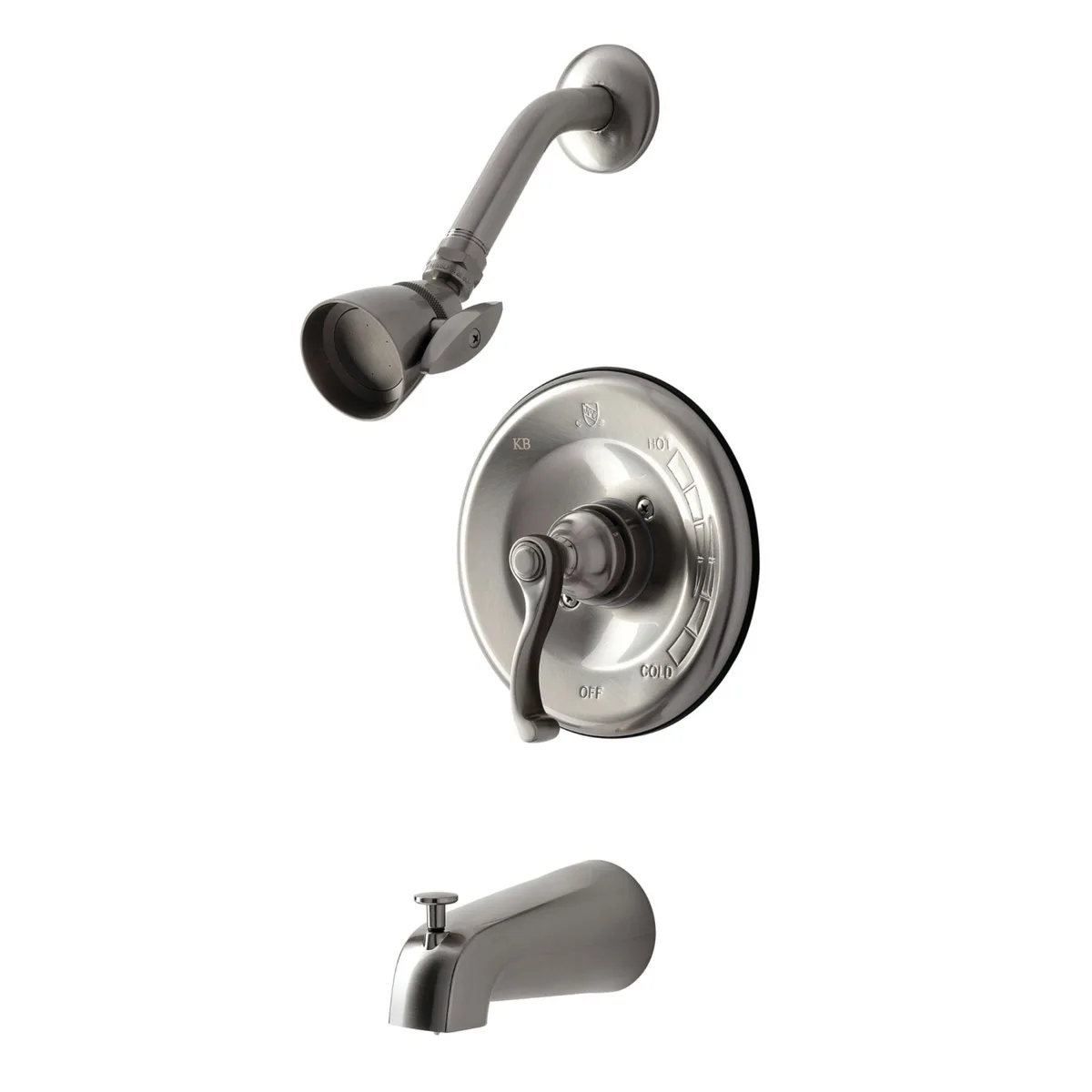 KINGSTON BRASS KINGSTON BRASS KB1638FL tub shower faucet brushed nickel — product photo