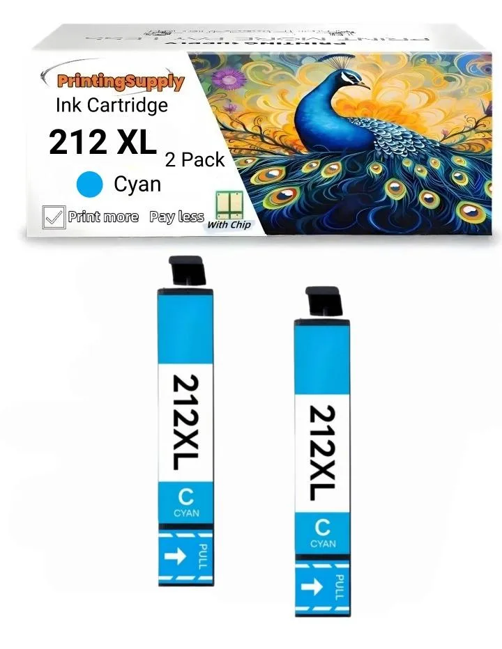 Aster Graphics Inc Aster Graphics Inc 212XL High Yield Ink Cartridge 2 Pack Cyan — product photo