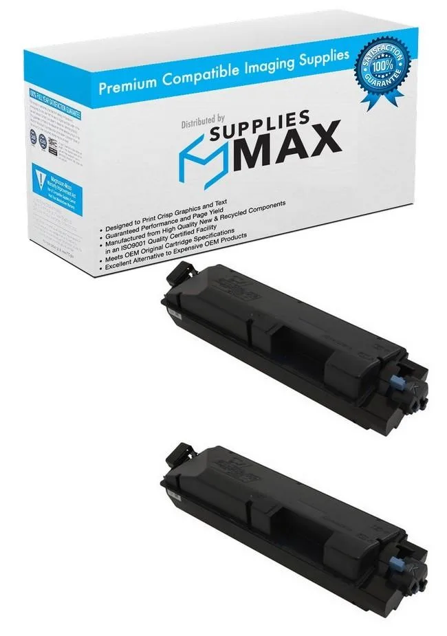 SuppliesMax SuppliesMax KYO1T02TX0US0_2PK Black Toner Cartridge 2 Pack 17000 Pages — product photo