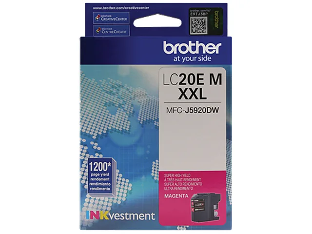 Brother Brother LC20EM Super High Yield Magenta Ink Cartridge 1200 Pages — product photo