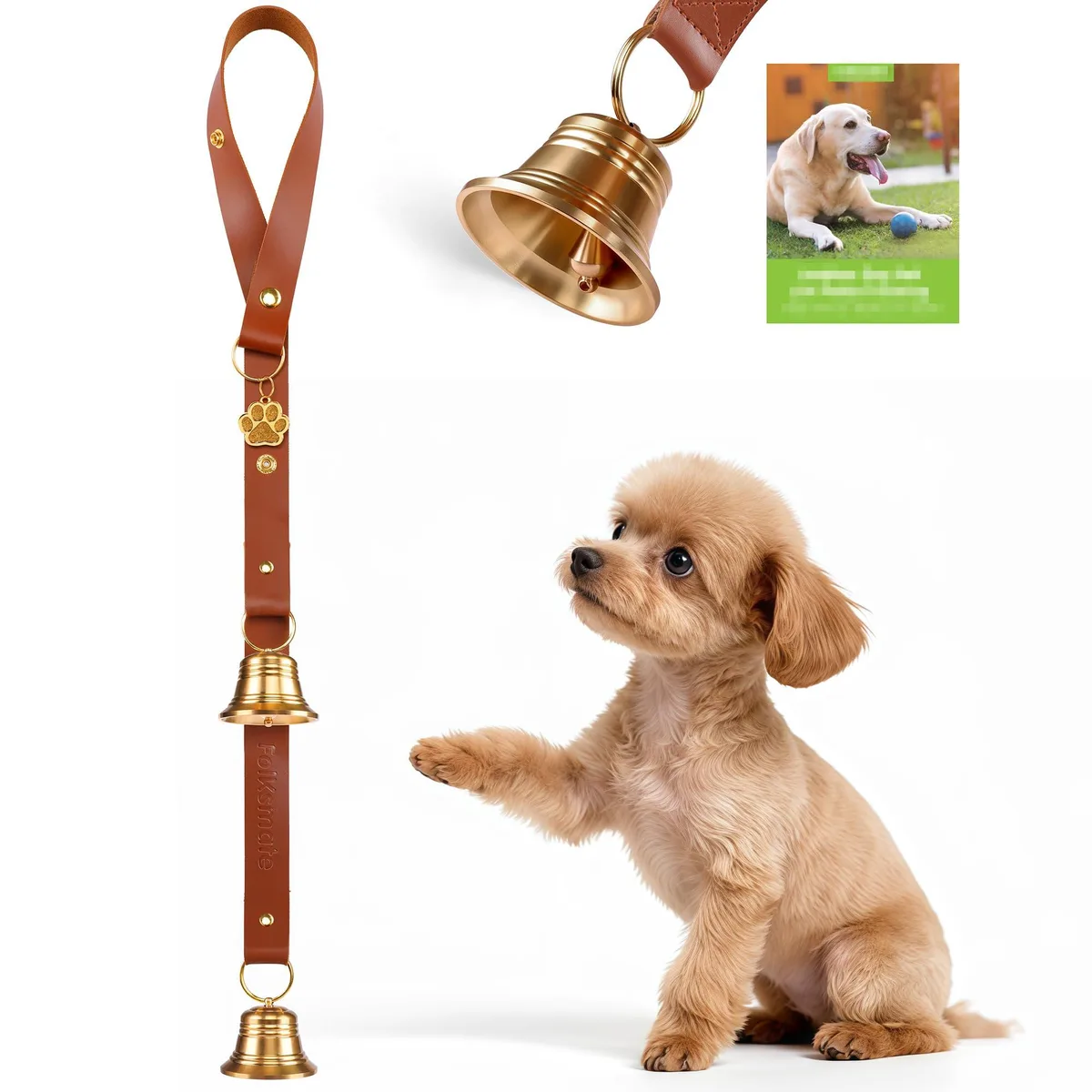  Pet Tech Training Aid 5.5118 x 12.8016 x 15.2908 in Brown Leather — product photo