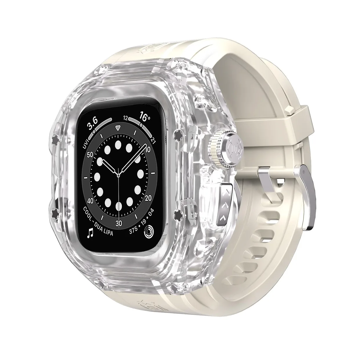 BONAEVER BONAEVER Waterproof Case with Band for Apple Watch Ultra 2 / Ultra 1 49mm White — product photo