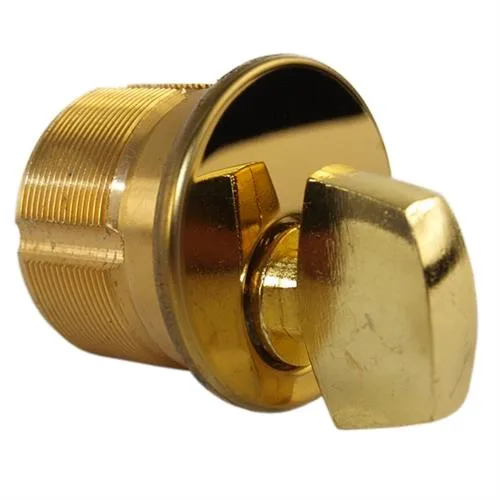 MAXTECH MAXTECH B1TK2-03 Polished Brass 1" Mortise Turn Knob Cylinder Lock — product photo