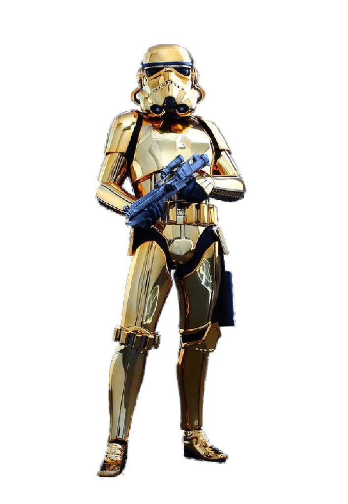 Hot Toys Hot Toys MMS364 Star Wars Stormtrooper Gold Chrome Version 1/6 action figure — product photo