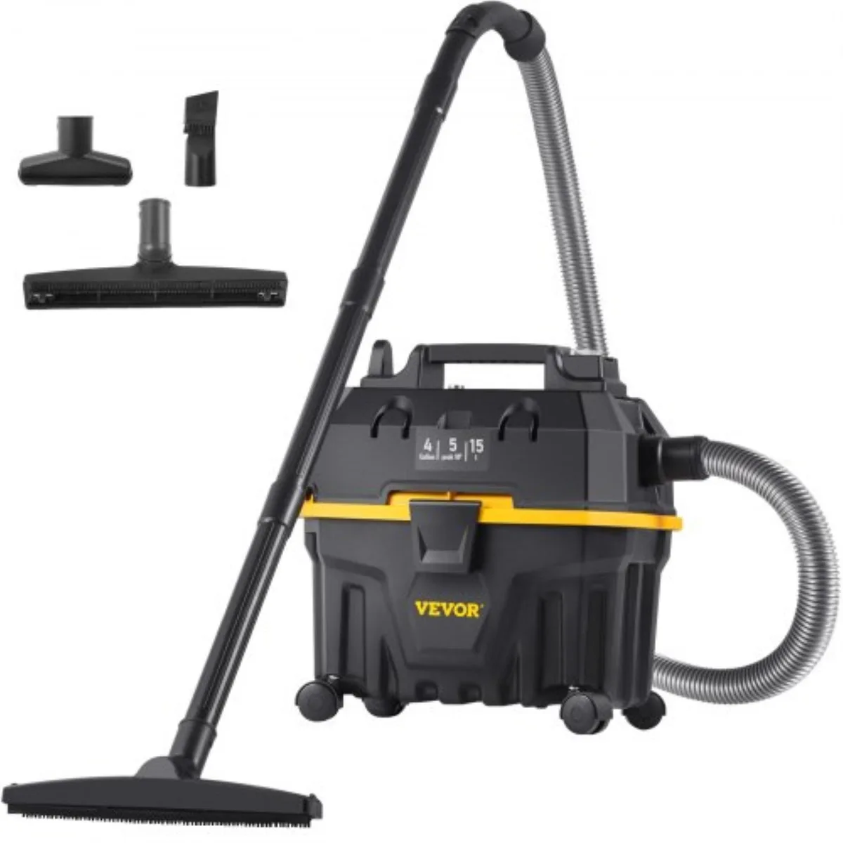 VEVOR VEVOR VV-GSXCQ-15L 4 Gallon 5 Peak HP Wet Dry Vac specialty appliance — product photo