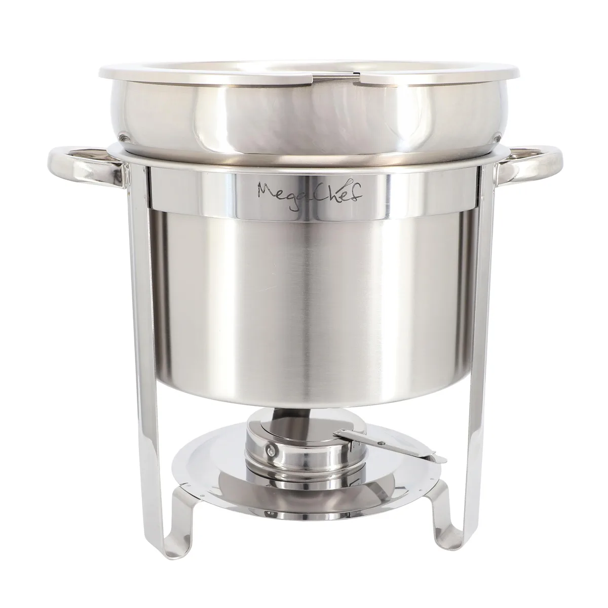 MegaChef MegaChef 510122000M 7.4 Quart Round Stainless Steel Soup Warming Tray — product photo